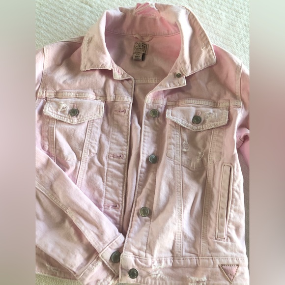 Pink Guess Jean Jacket - Picture 2 of 5